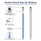 Portable Professional 3-in-1 Stylus Pen High Sensitivity Metal Touch Screen Pen No Bluetooth Universal Capacitive Touch Pencil