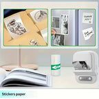 Mini Portable Thermal Printer 12-57mm Self-adhesive Label Printer Inkless Bluetooth Sticker Printing Machine like B21 Printer