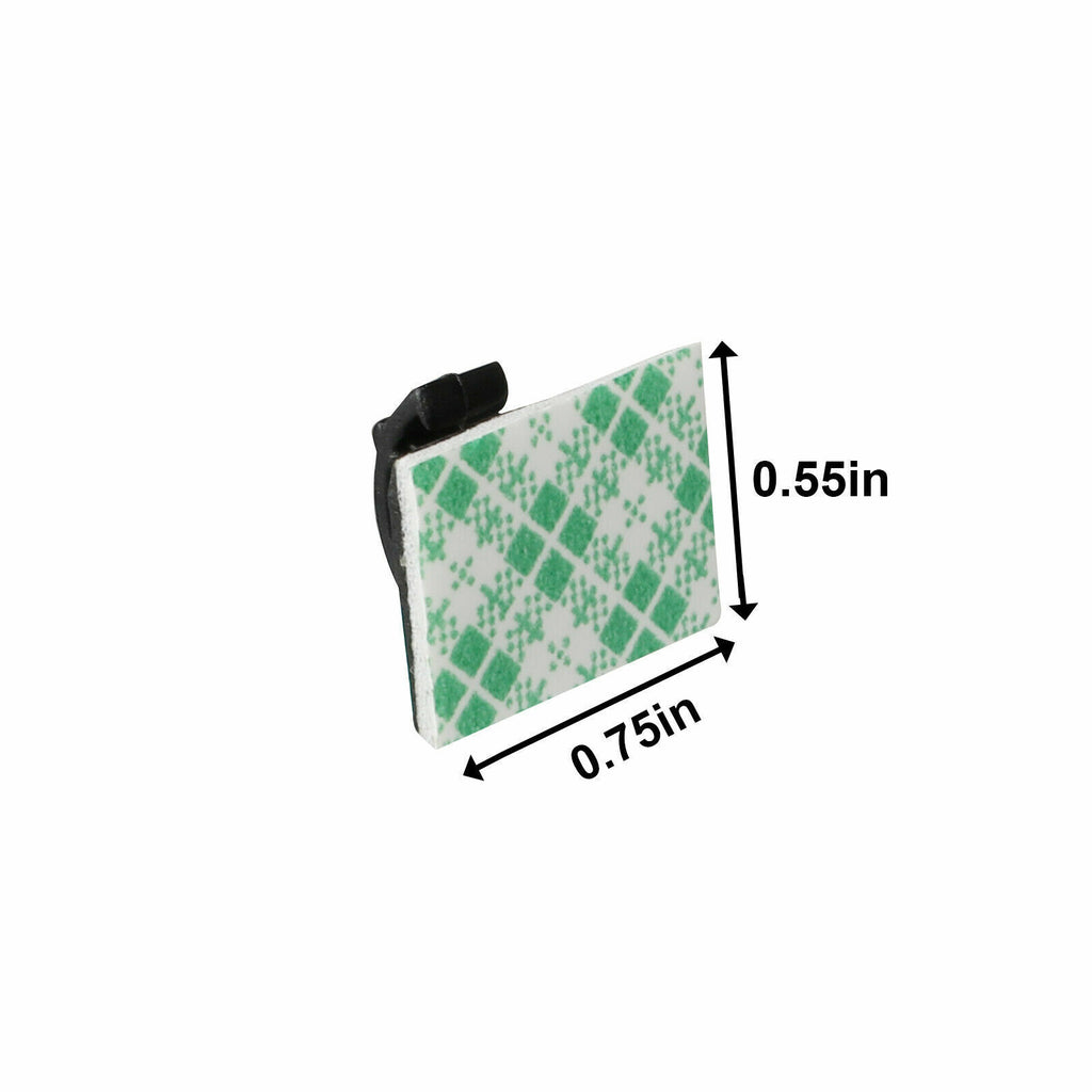100pcs Stickable Clips Double-sided Tape Adhesive Cable Wire Clips Cable Management Wire Cable Holder Clamps Cable Tie Holder