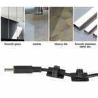 100pcs Stickable Clips Double-sided Tape Adhesive Cable Wire Clips Cable Management Wire Cable Holder Clamps Cable Tie Holder