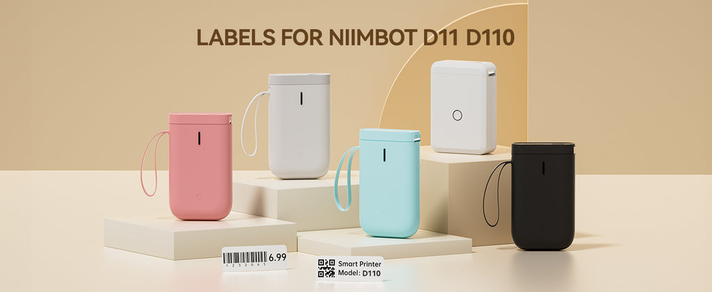 Niimbot Thermal Cable Label 1Roll Paper Adhesive Waterproof Color UV Sticker For D11/D110/D101 Mini Portable Printer Label Maker