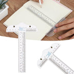 1PC 6 inches T-Square Ruler Clear Acrylic Inches And Metric Measurements Straight Ruler DIY Drawing Tool Art Supplies Stationery