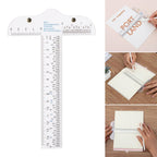 1PC 6 inches T-Square Ruler Clear Acrylic Inches And Metric Measurements Straight Ruler DIY Drawing Tool Art Supplies Stationery