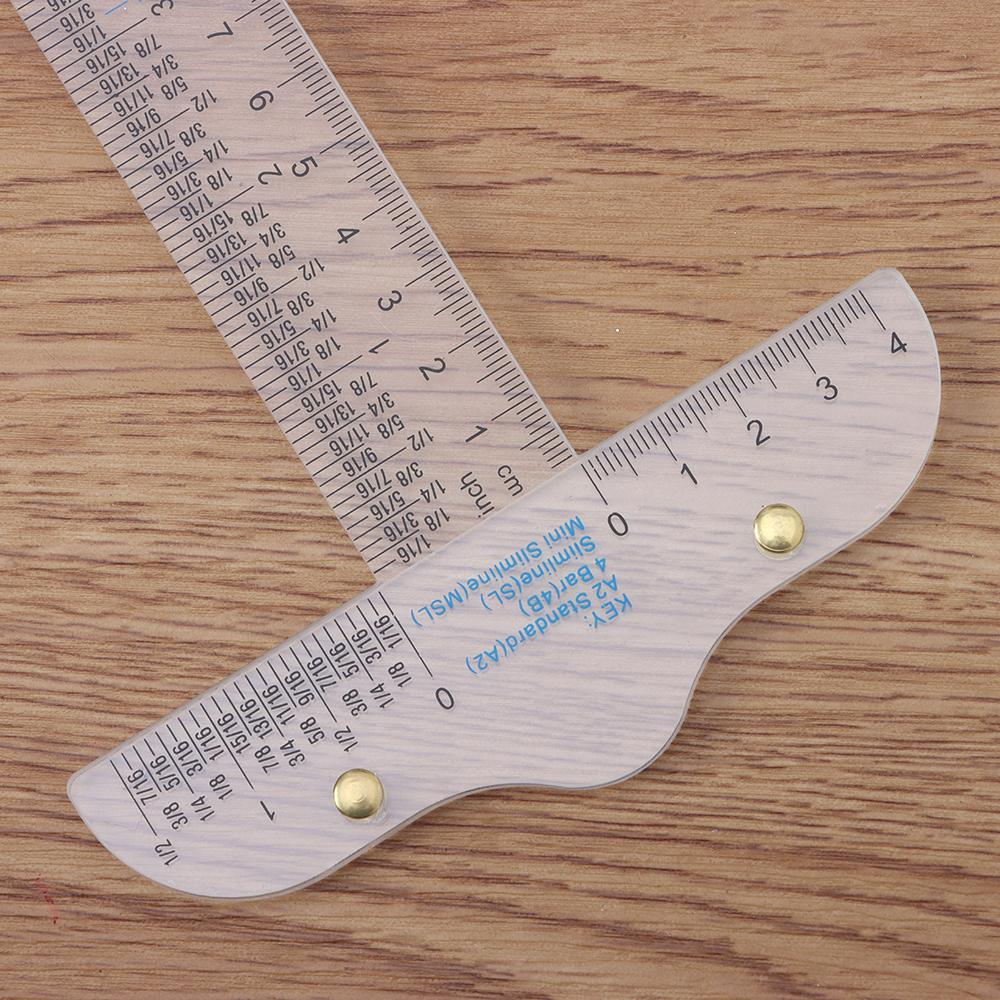 1PC 6 inches T-Square Ruler Clear Acrylic Inches And Metric Measurements Straight Ruler DIY Drawing Tool Art Supplies Stationery