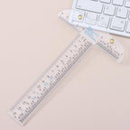 1PC 6 inches T-Square Ruler Clear Acrylic Inches And Metric Measurements Straight Ruler DIY Drawing Tool Art Supplies Stationery
