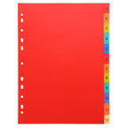 Plastic Binder Dividers A4 Loose-Leaf Writable Tabs Notebook Index Page Markers for Organizing Notebooks Journals Reports