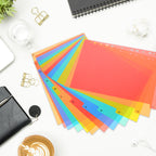 Plastic Binder Dividers A4 Loose-Leaf Writable Tabs Notebook Index Page Markers for Organizing Notebooks Journals Reports