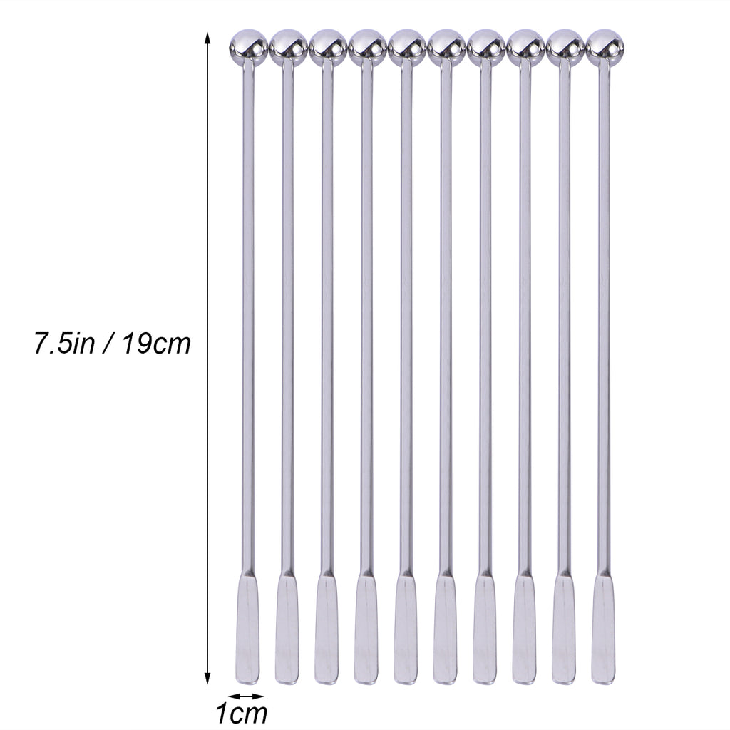 19cm Swizzle Sticks Coffee Stirring Spoon Paddle Stirrer Reusable Stir Sticks Beverage Stirrers Cocktail Mixing Spoon