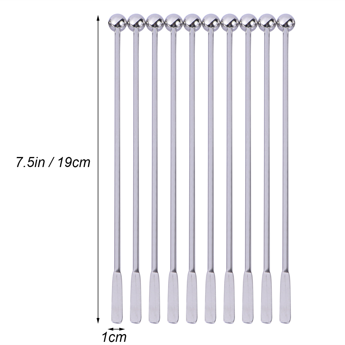 19cm Swizzle Sticks Coffee Stirring Spoon Paddle Stirrer Reusable Stir Sticks Beverage Stirrers Cocktail Mixing Spoon