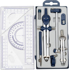 13PCS Geometry Precision Drawing Tool Metal Geometry Kit Set Math Compass Drawing Tool for Kids Engineers Students Fast Shipping
