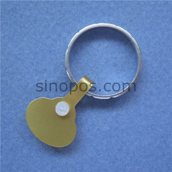 Jewelry Price Tag White PVC Snap Lock, gift packaging label plastic DIY vinyl button fastener bracelet earrings handy ring tags