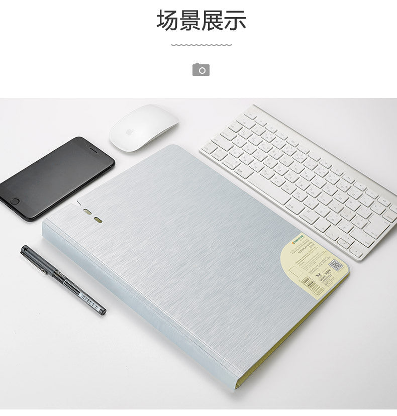 NEW Perforated Folder 4-Hole D-Shaped Binder Transparent Shell Pp File A4 Quick Fishing Storage