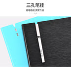 NEW Perforated Folder 4-Hole D-Shaped Binder Transparent Shell Pp File A4 Quick Fishing Storage
