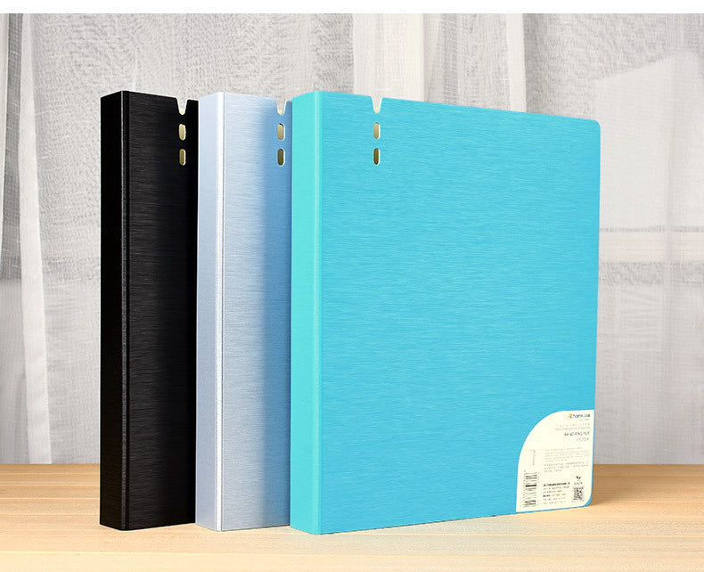 NEW Perforated Folder 4-Hole D-Shaped Binder Transparent Shell Pp File A4 Quick Fishing Storage