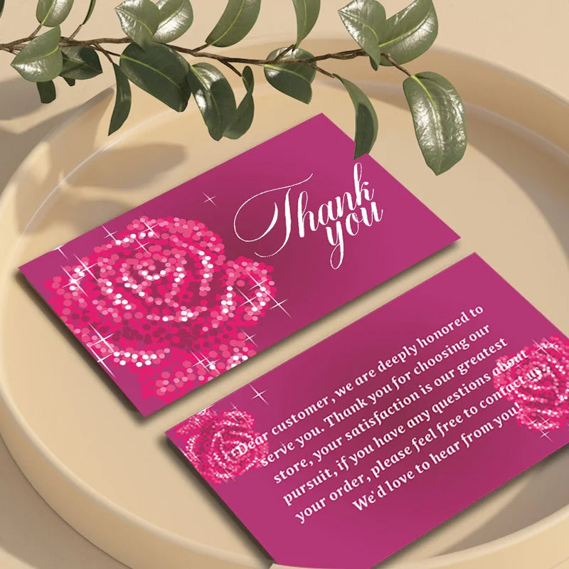 Custom Cards Thank You Cards Custom Business Card Personalized Logo Packaging For Small Business Wedding invitation Postcards