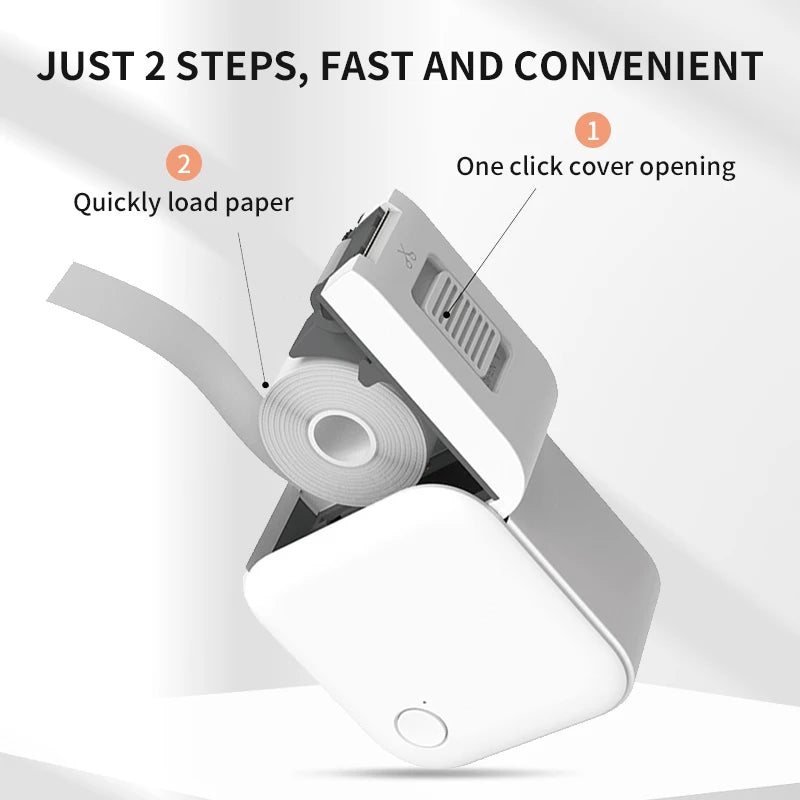 HZTZ Mini Label Printer Smart Pocket Self-adhesive Label Printer Bluetooth Price Label Sticker Maker For Home