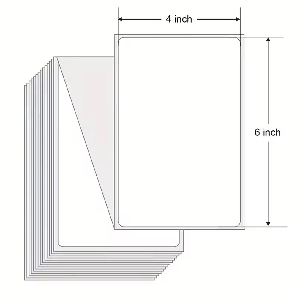 4x6Inch Shipping Labels For Thermal Shipping Label Printer 100/500PCS 100x150mm Thermal Label Paper For Business Express Waybill