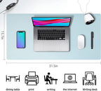 Desk Mat Waterproof PVC Mouse Pad Leather Desk Protective Cover Pink Large Computer Girls Laptop Non-slip Gaming Keyboard Mats