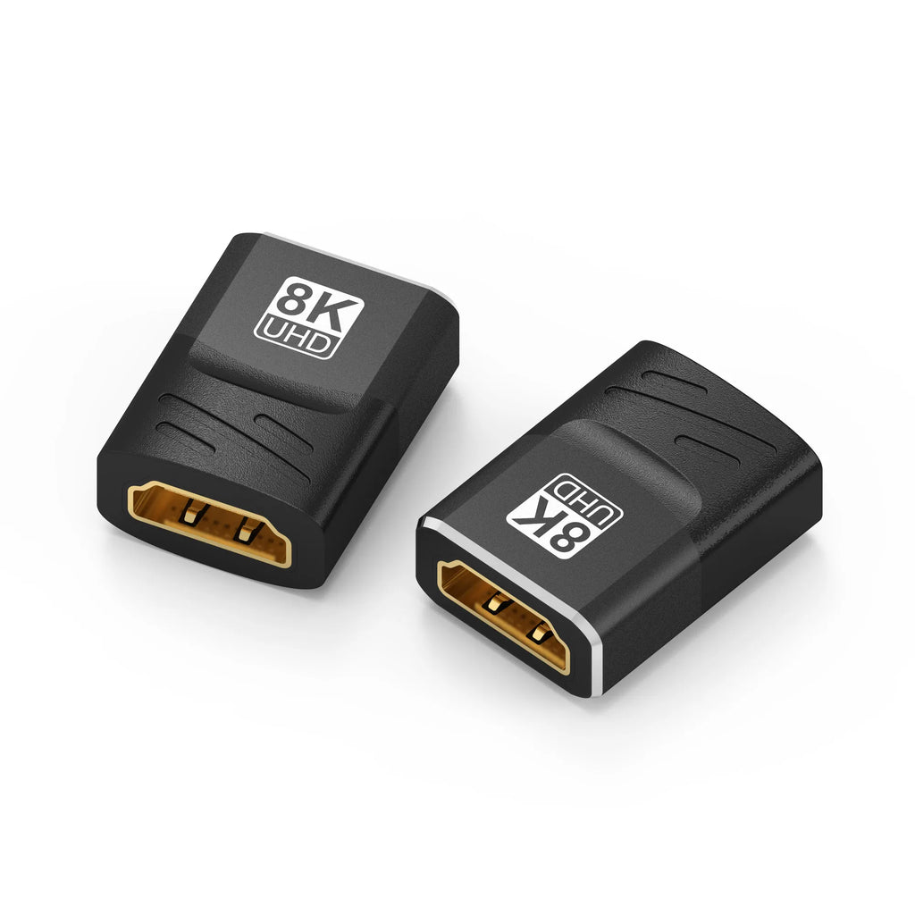 HDMI Coupler 8K, HDMI 2.1  Connector HDMI Extension Adapter, Support 8K@60Hz / 4K@120Hz 120UHD, 3D, HDR