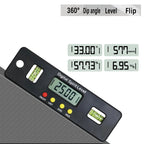 MAKLE 100mm 150mm 200mm digital protractor Angle Finder inclinometer electronic level magnetic bottom Level bubble angle tool
