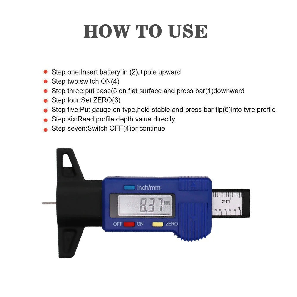 STONEGO Electronic Digital Display Vernier Caliper Inch/Metric Conversion 6Inch 0-150mm Full-Screen Caliper Measurement Tool