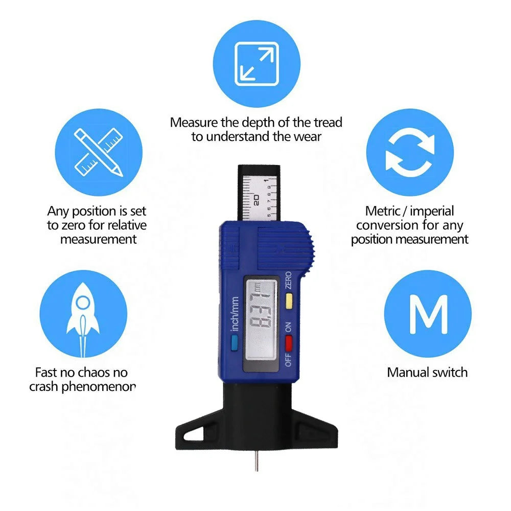 STONEGO Electronic Digital Display Vernier Caliper Inch/Metric Conversion 6Inch 0-150mm Full-Screen Caliper Measurement Tool