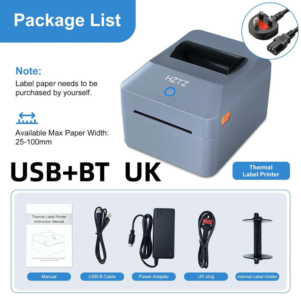 Thermal Printer4×6 Shipping Label Printer For Small Businesses,Desktop Thrmal Label Printers For Shipping Package