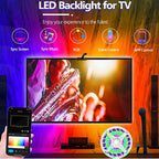 Tv Ambient Backlight 5V Usb Rgbic Led Light Strip With Camera 3.8M 5M App Smart Lighting Screen Color Synchronization Game Lamp