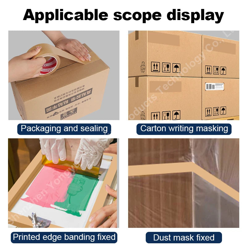 Super Viscosity Kraft Paper Tape  High-Strength Packing Tape Rolls, Packaging Tape  | Industrial Tape for Home, Office & Box