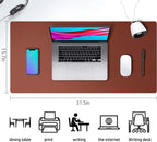 Desk Mat Waterproof PVC Mouse Pad Leather Desk Protective Cover Pink Large Computer Girls Laptop Non-slip Gaming Keyboard Mats