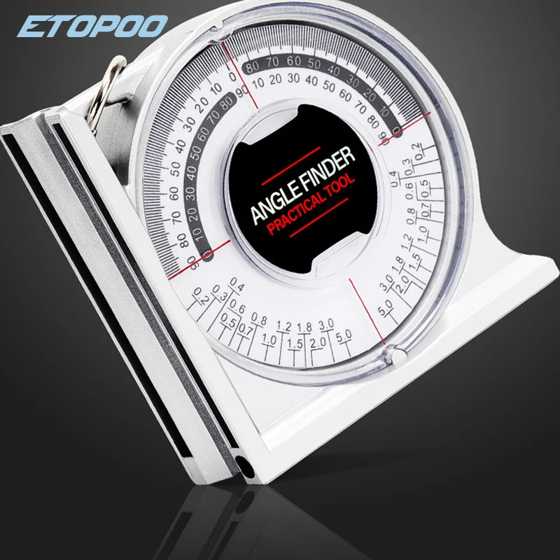Magnetic Angle Locator Slope Protractor Inclinometer Slope Locator Level Meter Clinometer Survey Portable Measuring Gauge Tool