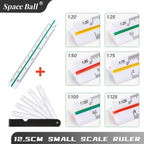 Space Ball Multi-functional Triangular Ruler Student Stationery 12.5/30cm Drafting Tool Scale Ruler Architect Technical Ruler