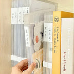Plastic Clear File Storage Box, PP Material, Transparent Flat Rectangular Storage Box, Waterproof Dustproof Office File Box