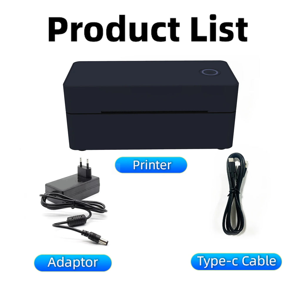 4X6 Thermal Label Printer Bluetooth Wireless Shipping Compatible With iPhone Android Mac Window - Shipping Label Printer