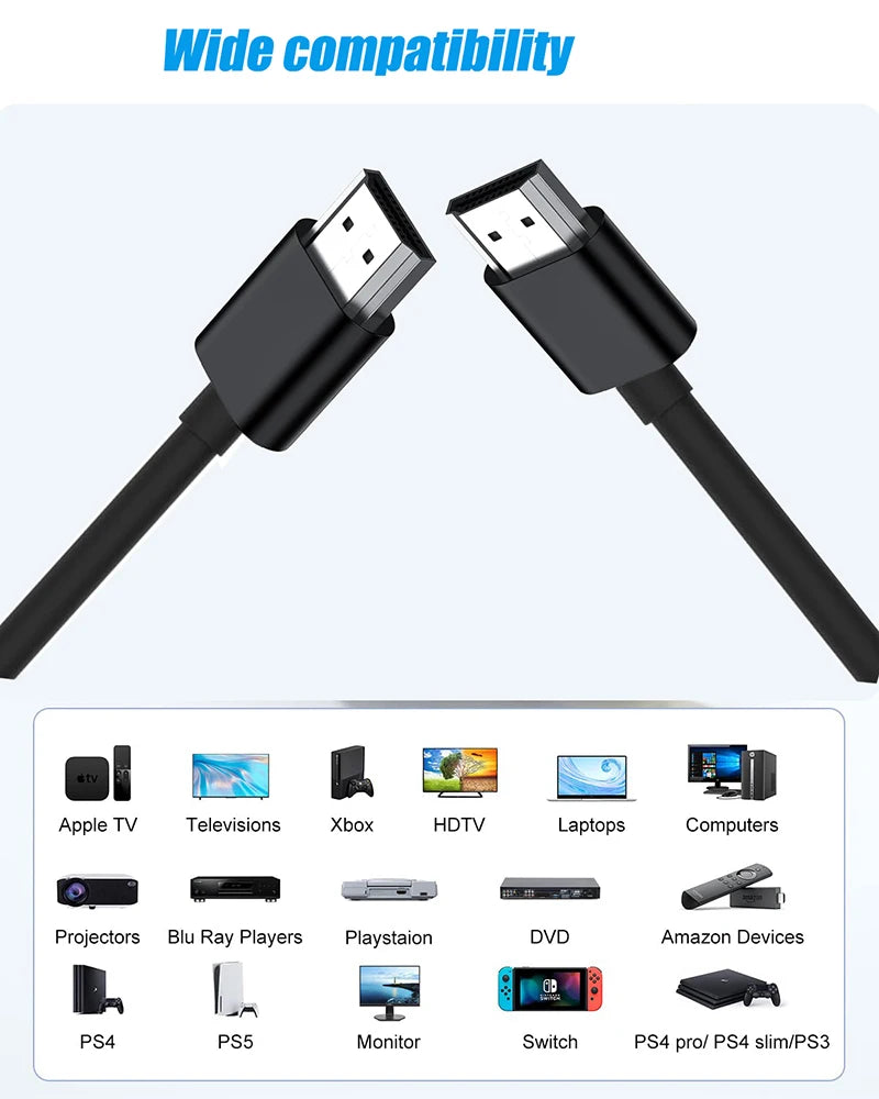 Ultra Short HDMI 2.0 Cable 4K 60Hz 15CM 4K HDR HDMI Cable with Arc/CEC/Dolvision Supported for Yandex TV Apple TV Box PC HDTV