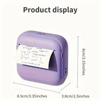 Wireless Mini Printer - Portable Thermal Label Maker Kit, 203dpi HD Printing, Multi-Function Printing, Supports Wireless/USB/Bat