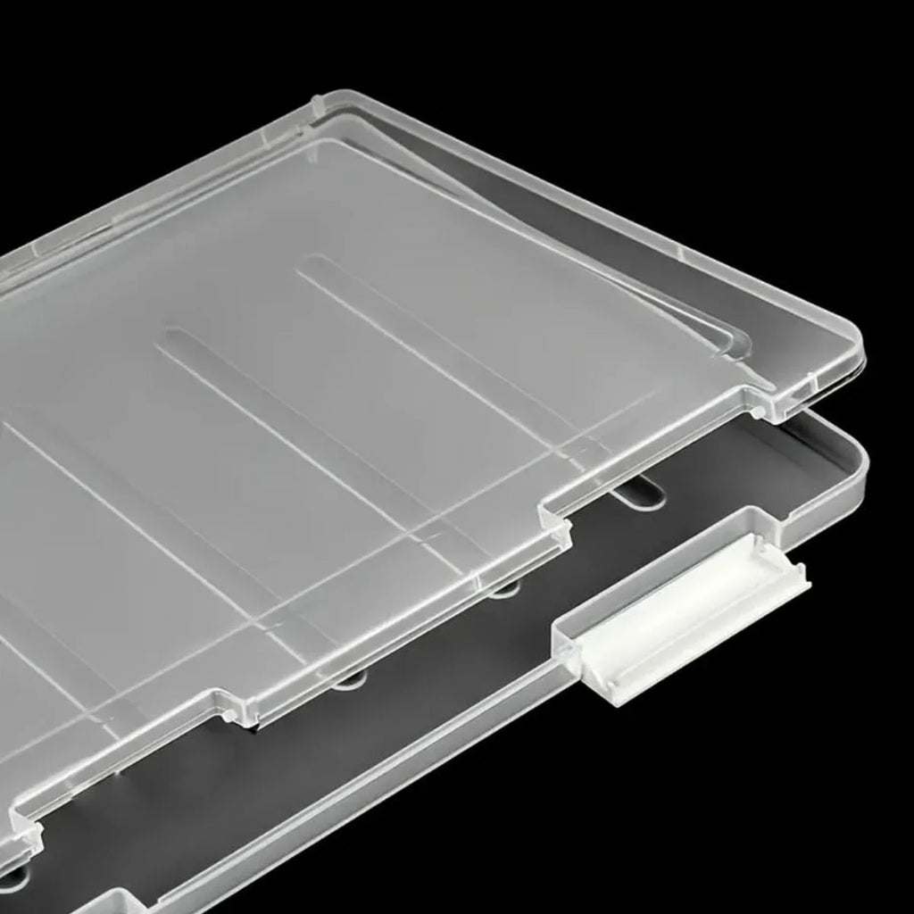 Plastic Clear File Storage Box, PP Material, Transparent Flat Rectangular Storage Box, Waterproof Dustproof Office File Box