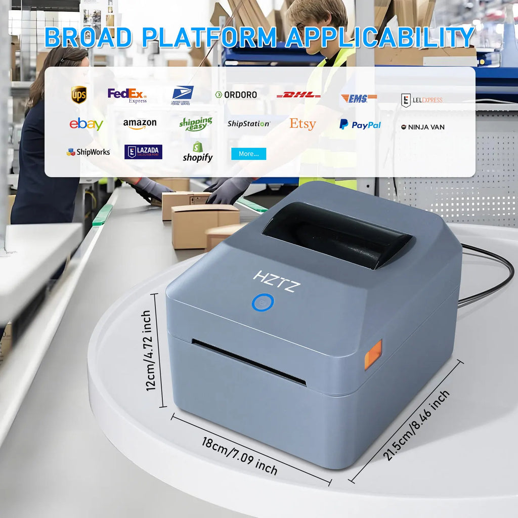 Thermal Printer4×6 Shipping Label Printer For Small Businesses,Desktop Thrmal Label Printers For Shipping Package