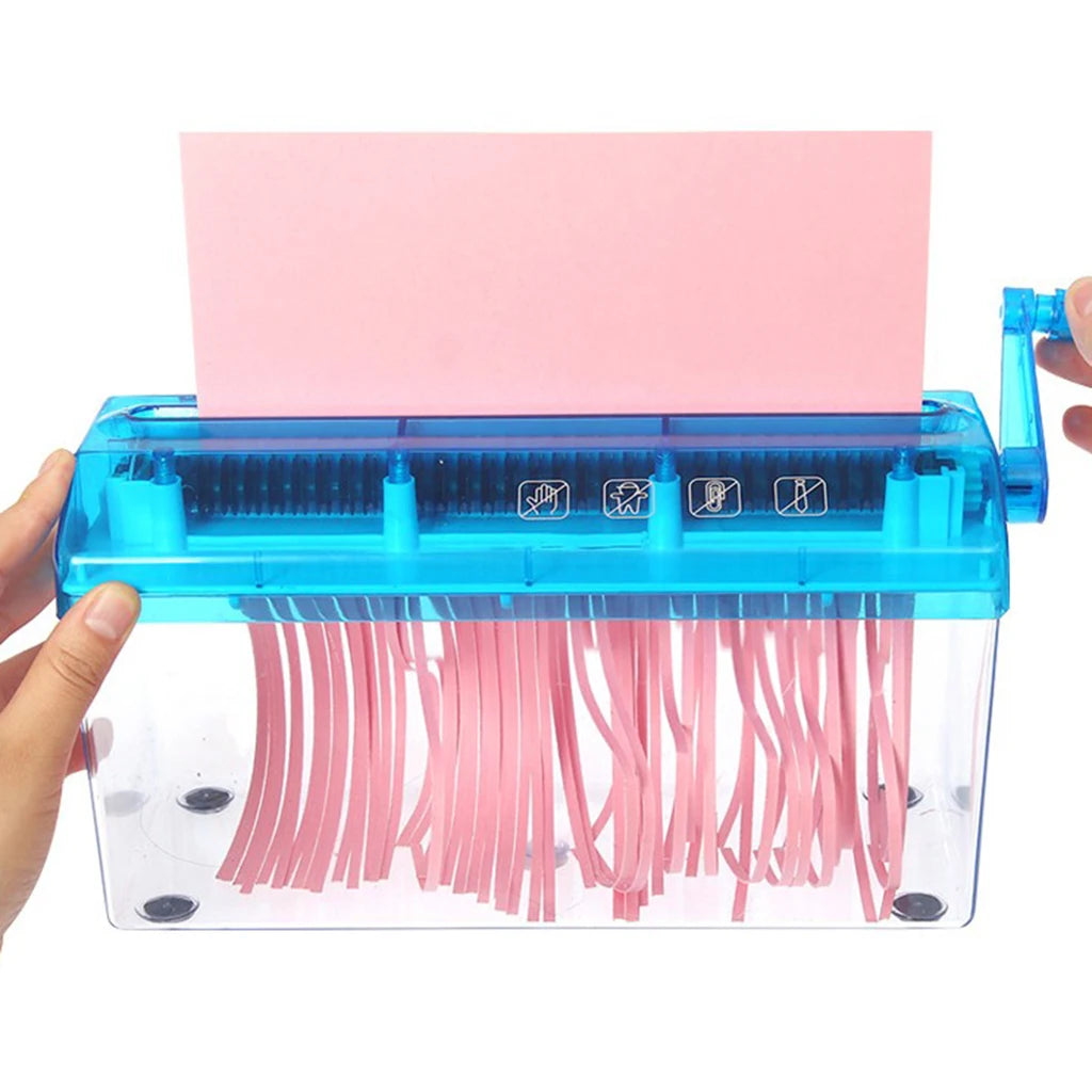 Mini Manual Paper Shredder A6 Office Document Manual Hand Cut Paper Shredder Portable Cutting Machine Tools
