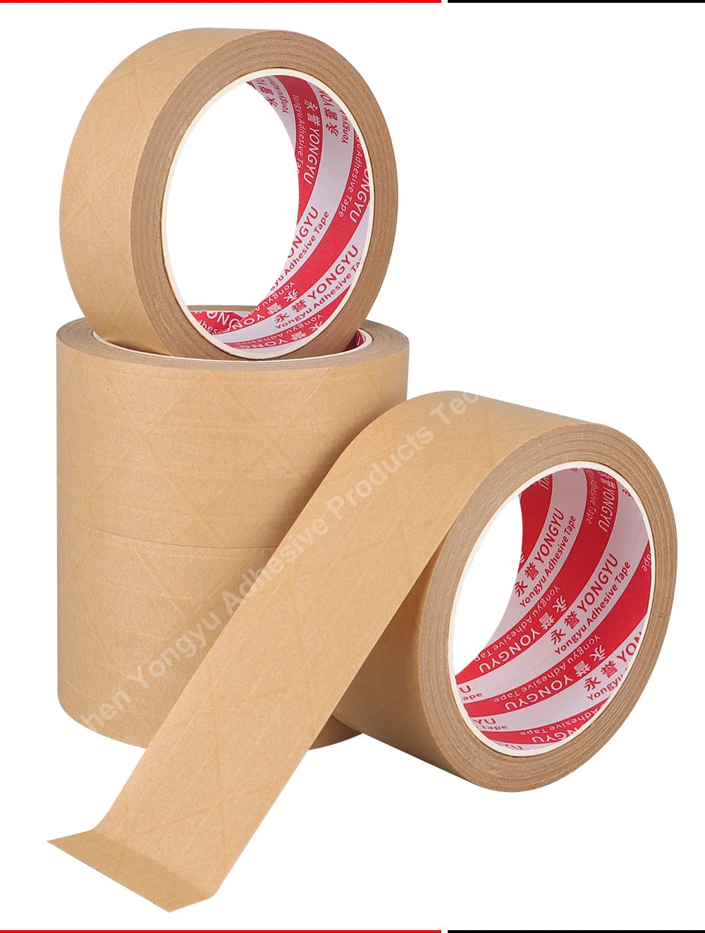 Super Viscosity Kraft Paper Tape  High-Strength Packing Tape Rolls, Packaging Tape  | Industrial Tape for Home, Office & Box