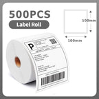 Phomemo A6 4x6 Inch Direct Thermal Labels 100 Labels Per Stacked - Shipping Label FanFold Paper For PM-241BT/D520 Waybill Printe