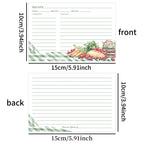 50pcs Creative Double-sided No-smear Cardstock Blank Recipe Note Cards，family Menu And Record Kitchen Information Classification