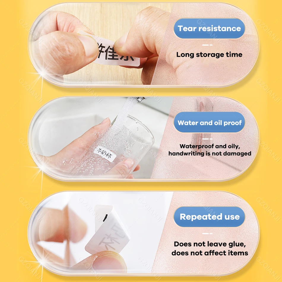 3/5/10 Rolls NiiMBOT D110 D11 D101 Offical Label Printer Sticker Various Size of White Color Paper Roll 12*40mm 15*30mm Anti-Oil