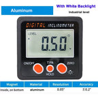 360° IP65/IP54 Digital Protractor Electronic Goniometer Inclinometer Digital Level With Magnetic Base