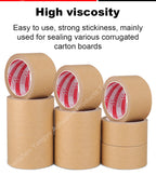 Super Viscosity Kraft Paper Tape  High-Strength Packing Tape Rolls, Packaging Tape  | Industrial Tape for Home, Office & Box