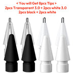 Replacement Tips for Apple Pencil 1st/2nd Gen IPencil Nibs No Wear Out Upgraded for iPad Pro Pencil 2/1 Gen 애플펜슬 펜촉