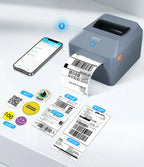 T40 4inch Shipping label/Express/Thermal Barcode Label printer 4x6 inches Label Maker Compatible with iPhone Android Mac Windows