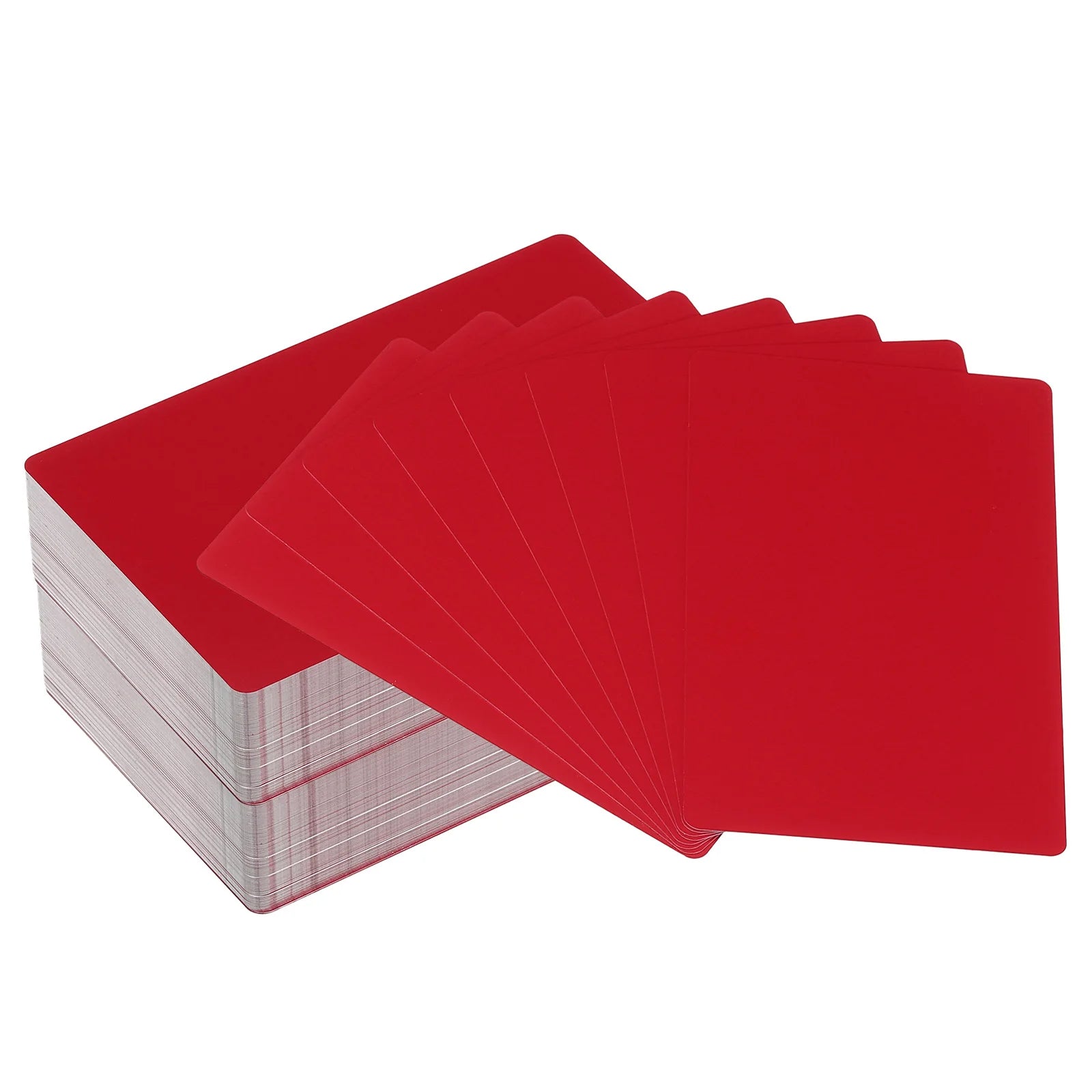 100/200/300Pcs Blank Metal Business Cards 0.21mm Thick 3.4x2.1 Inch Aluminum Laser Engrave Printable Name Card for Custom DIY