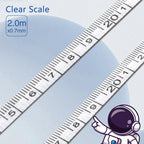 2Meter/79Inch Cartoon Mini Retractable Tape Measure, Self-Lock Double Scale Soft Ruler for Sewing, Body, Craft & Home Office