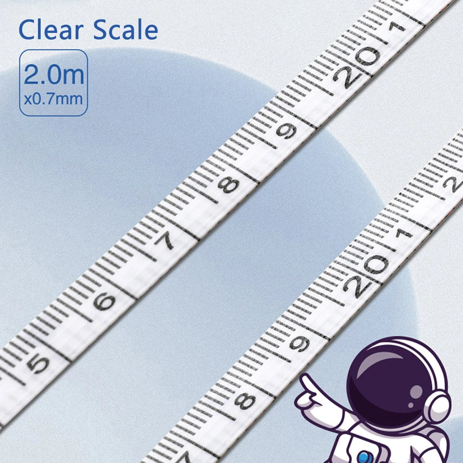2Meter/79Inch Cartoon Mini Retractable Tape Measure, Self-Lock Double Scale Soft Ruler for Sewing, Body, Craft & Home Office